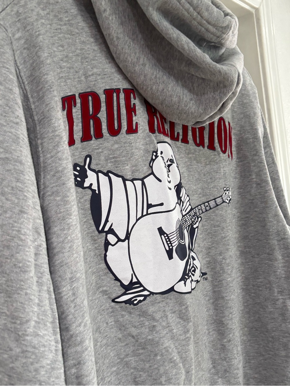 True Religion Heritage Buddha Pullover Hoodie Mens 2XL EUC Authentic - Picture 11 of 15